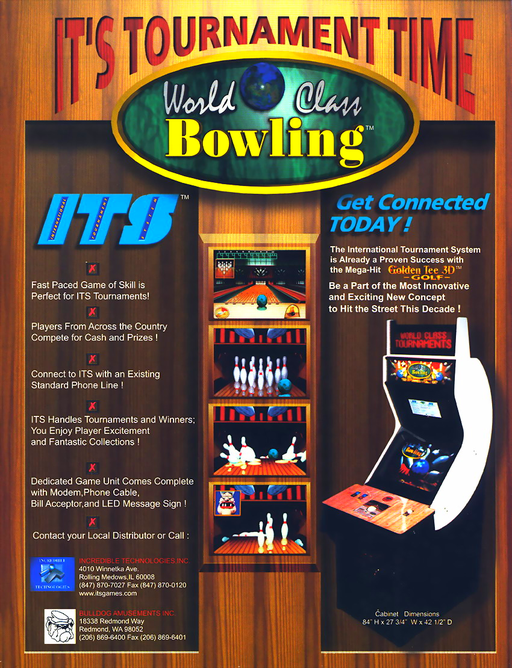 World Class Bowling (v1.0) Arcade Game Cover